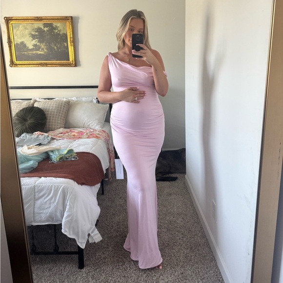 Club L London Strapless Pink Dress - Picture 6 of 7